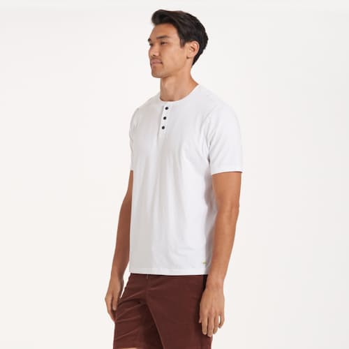 laydown image of Ever Performance Short Sleeve Henley