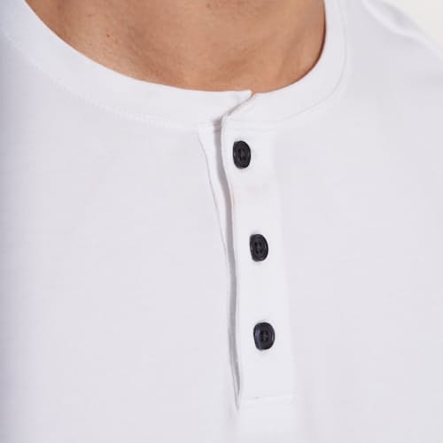 laydown image of Ever Performance Short Sleeve Henley