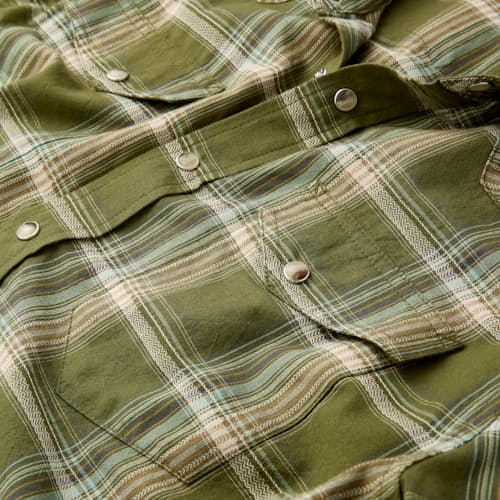 laydown image of Rodeo Long Sleeve Snapshirt