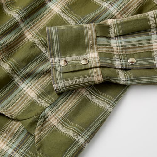 laydown image of Rodeo Long Sleeve Snapshirt