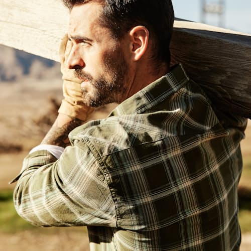 laydown image of Rodeo Long Sleeve Snapshirt