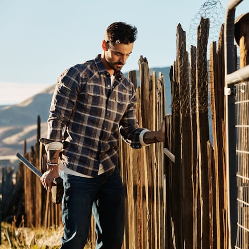 lifestyle image of Rodeo Long Sleeve Snapshirt