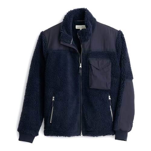 laydown image of Sherpa Zip Jacket