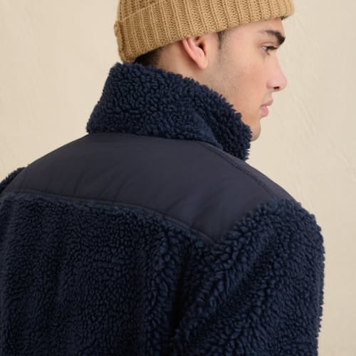 laydown image of Sherpa Zip Jacket