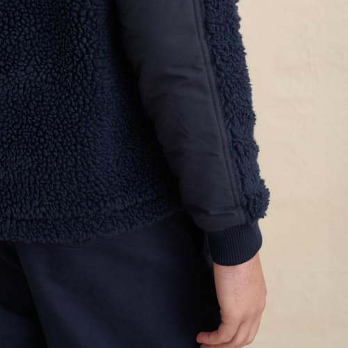 laydown image of Sherpa Zip Jacket