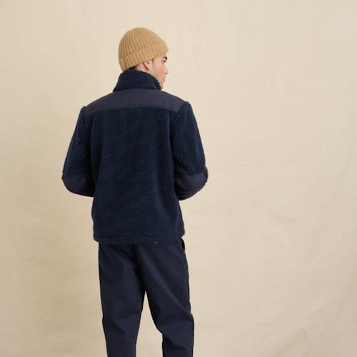 laydown image of Sherpa Zip Jacket