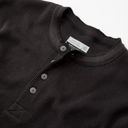 laydown image of Surplus LS Waffle Henley