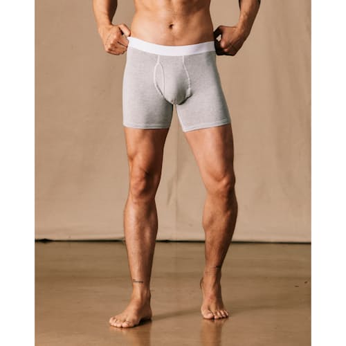 on model image of Heritage Boxer Briefs