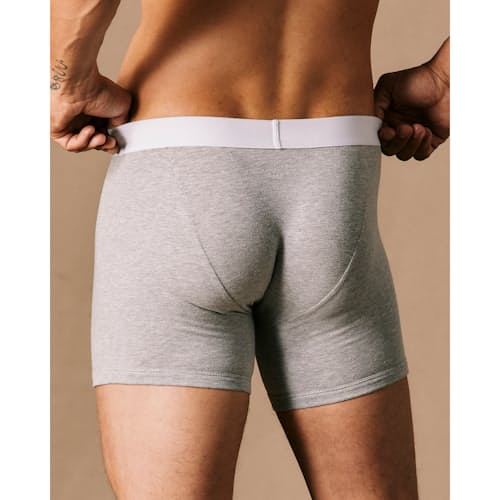 on model image of Heritage Boxer Briefs