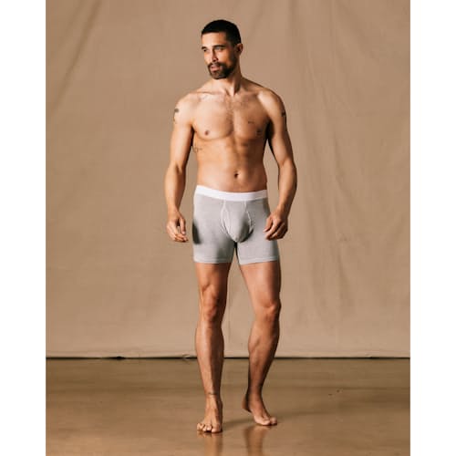on model image of Heritage Boxer Briefs
