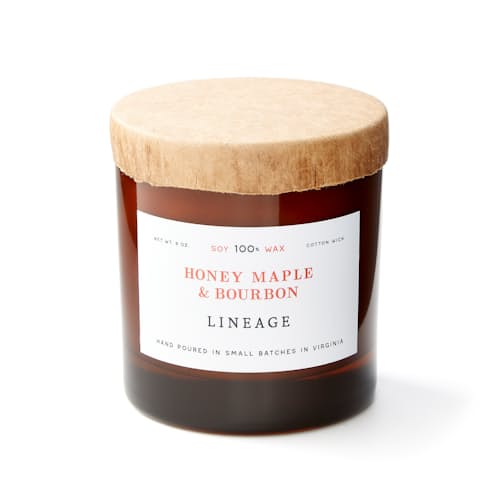 laydown image of Honey Maple & Bourbon Candle