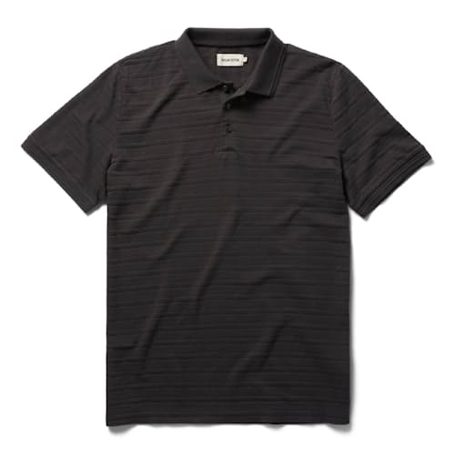 laydown image of The Vintage Jacquard Polo