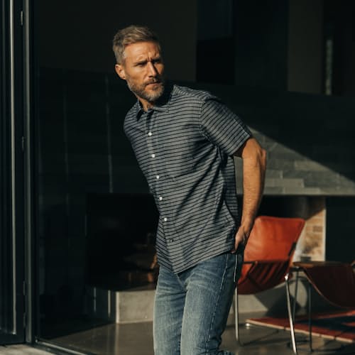 lifestyle image of The Hawthorne Short Sleeve Shirt