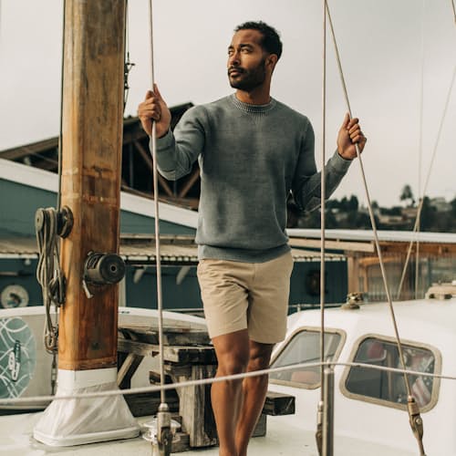lifestyle image of The Morse Linen Short - 8"