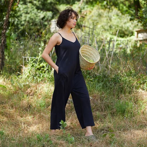 laydown image of Women's Solstice Organic Romper