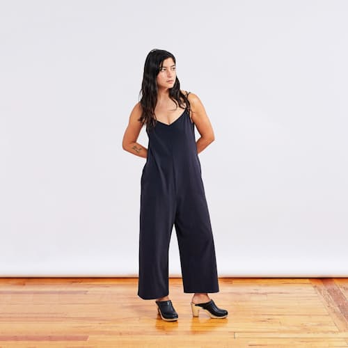 laydown image of Women's Solstice Organic Romper