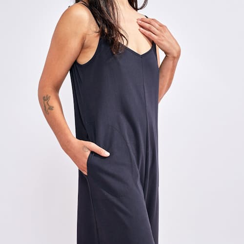laydown image of Women's Solstice Organic Romper