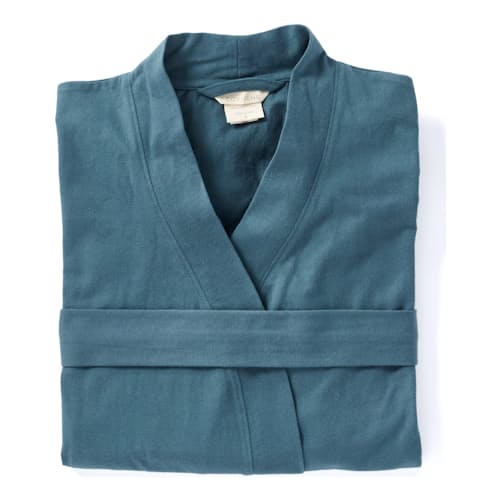 laydown image of Women's Solstice Organic Short Robe