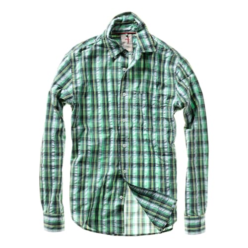 laydown image of Exploded Seersucker Shirt