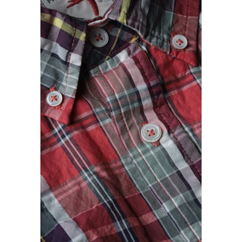 laydown image of Exploded Seersucker Shirt