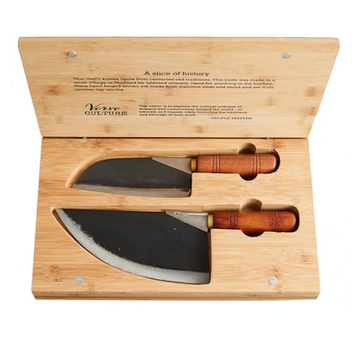 laydown image of Thai Moon Knife Set
