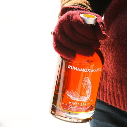 laydown image of Sugar Maker's Cut Maple Syrup