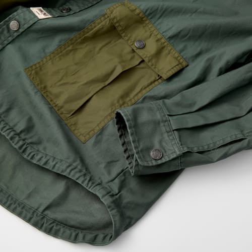 laydown image of Nylon Pocket Overshirt