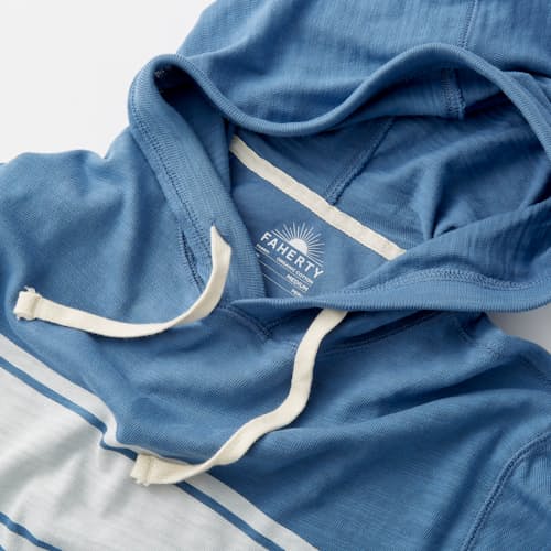 laydown image of Surf Stripe Hoodie