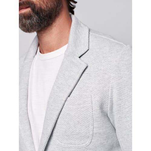 on model image of Inlet Knit Blazer