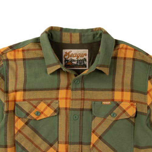 laydown image of Calico Flannel Shirt