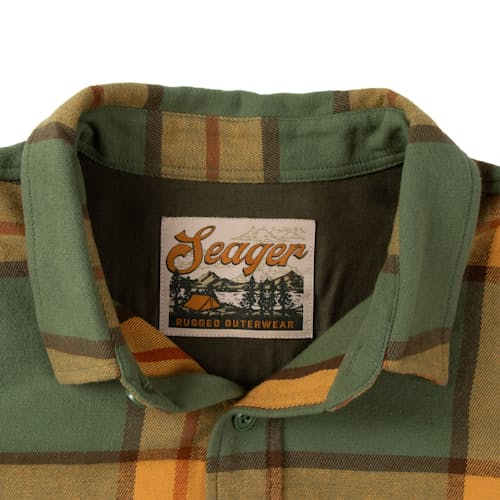 laydown image of Calico Flannel Shirt