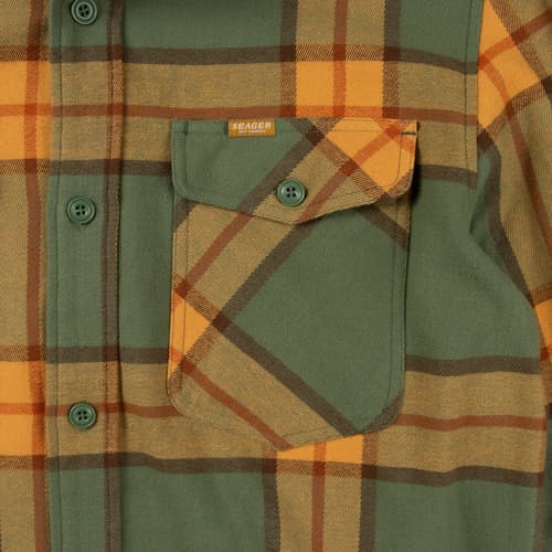 laydown image of Calico Flannel Shirt