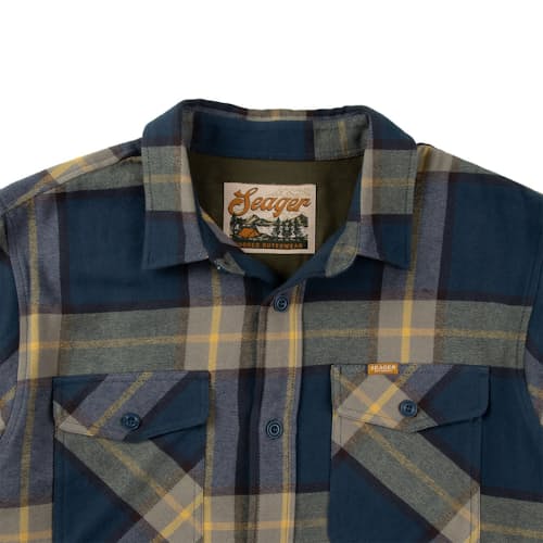 laydown image of Calico Flannel Shirt