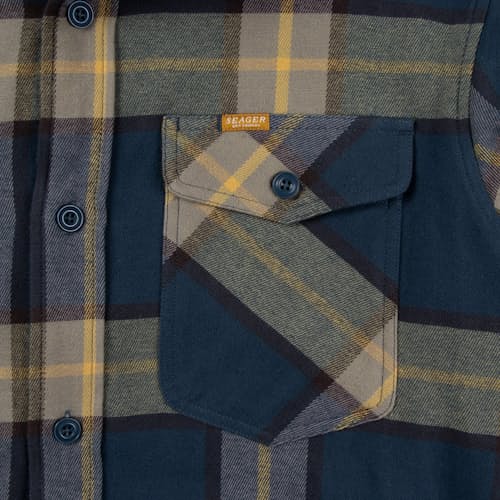 laydown image of Calico Flannel Shirt