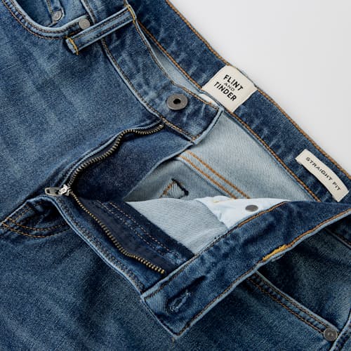 laydown image of Everyday Stretch Denim - Straight