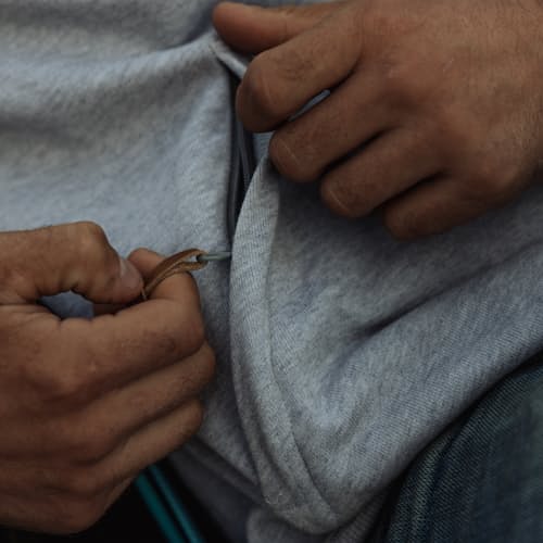 laydown image of Camp Fleece Pullover
