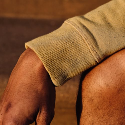 laydown image of Speckle Fleece Crew