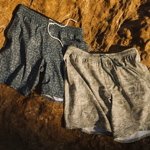 laydown image of Lined Swim Trunks