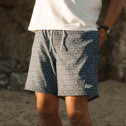 laydown image of Lined Swim Trunks