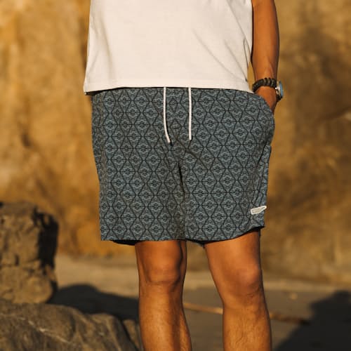 laydown image of Lined Swim Trunks