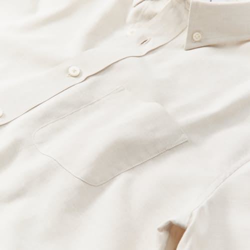 laydown detail image of Wrinkle-Free Linen Short Sleeve Shirt