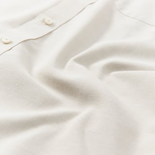 laydown detail image of Wrinkle-Free Linen Short Sleeve Shirt
