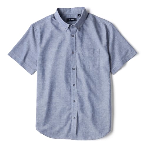 laydown image of Wrinkle-Free Linen Short Sleeve Shirt