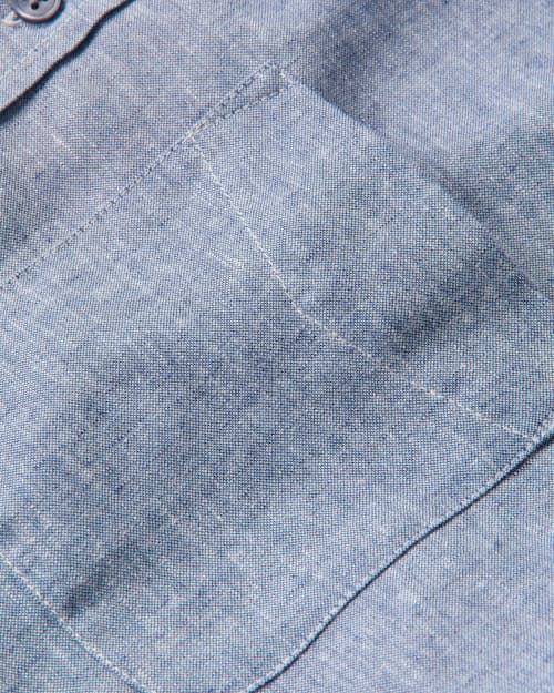 laydown detail image of Wrinkle-Free Linen Short Sleeve Shirt