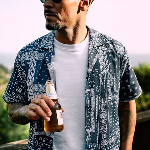 laydown image of Bandana Camp Shirt