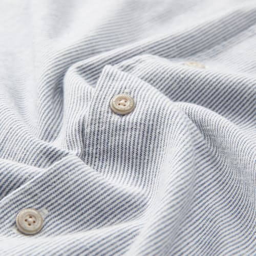 laydown detail image of Easy Hemp Stripe Short Sleeve Shirt