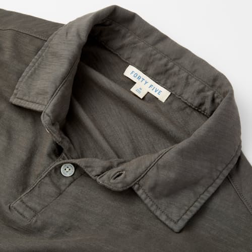 lifestyle image of Slub Polo Shirt