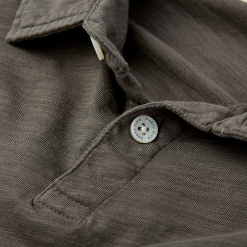 lifestyle image of Slub Polo Shirt