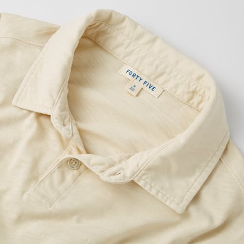 lifestyle image of Slub Polo Shirt