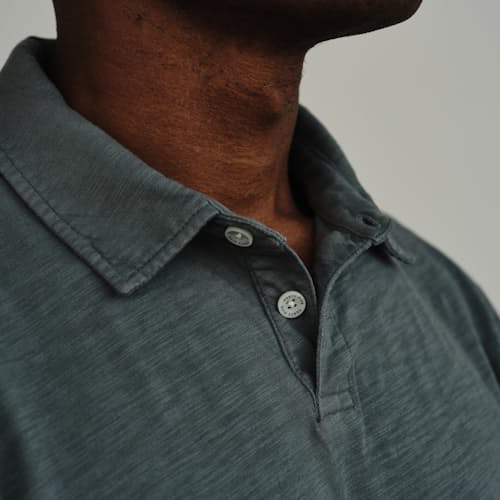 lifestyle image of Slub Polo Shirt